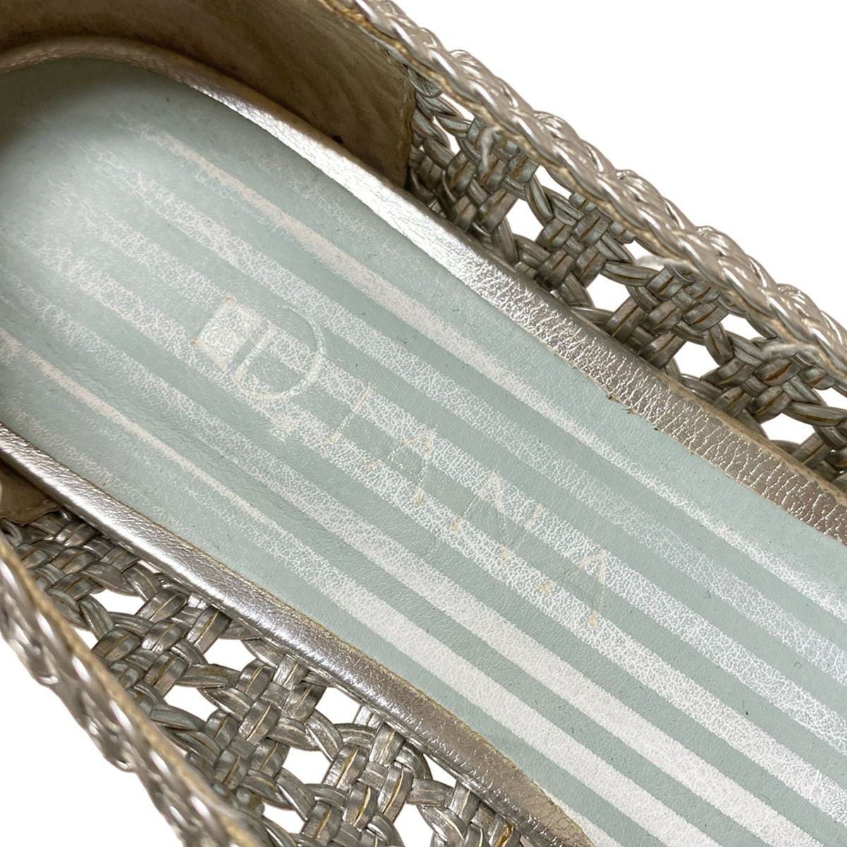 DIANA(ダイアナ) フラットシューズ 23 1/2 レディース シルバー