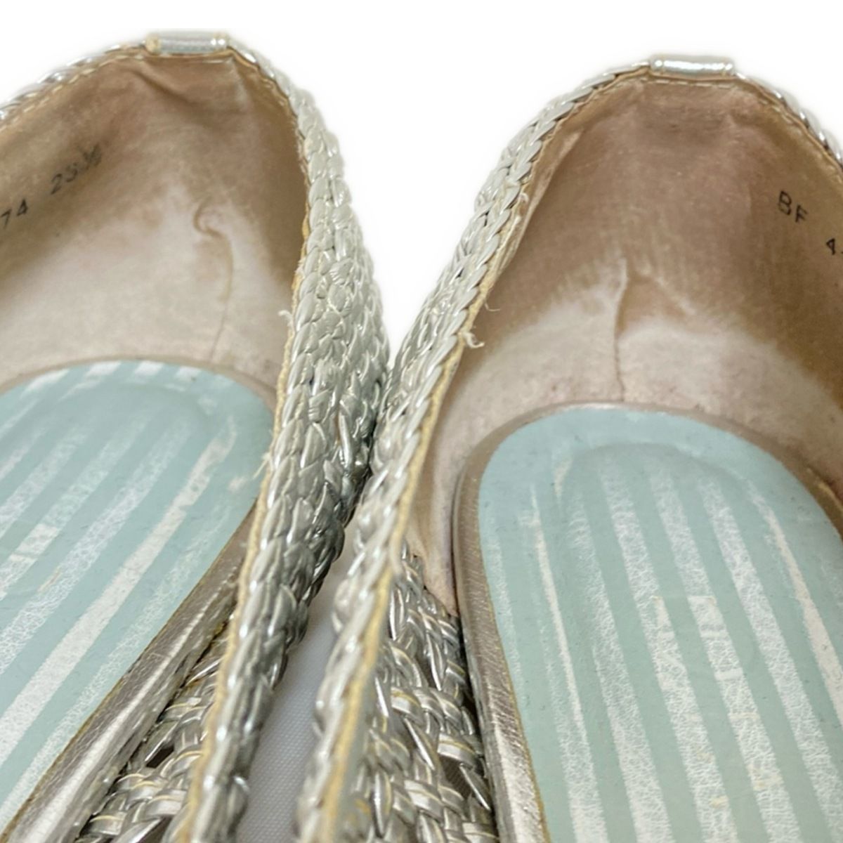 DIANA(ダイアナ) フラットシューズ 23 1/2 レディース シルバー