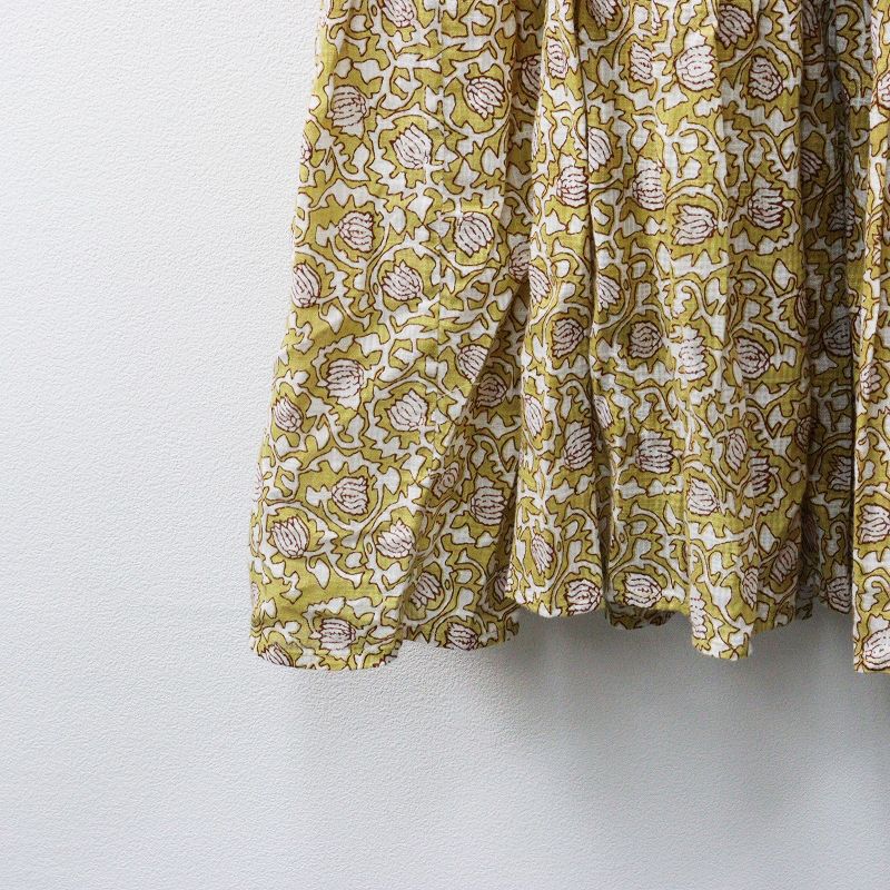 美品 ヌキテパ ne Quittez pas ドビーチェックリーフプリント