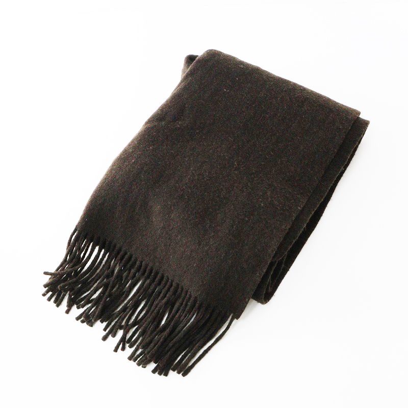 新品タグ付き⭐︎カオス別注　ASAUCE MELER ブラック フリンジストール カオス Chaos アソースメレ ASAUCE MELER 別注 ウールフリンジストール