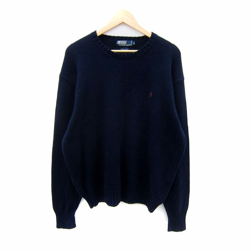 ラルフローレン刺繍 ネイビー 長袖セーター ポロ バイ ラルフローレン Polo by Ralph Lauren ニット セーター 長袖