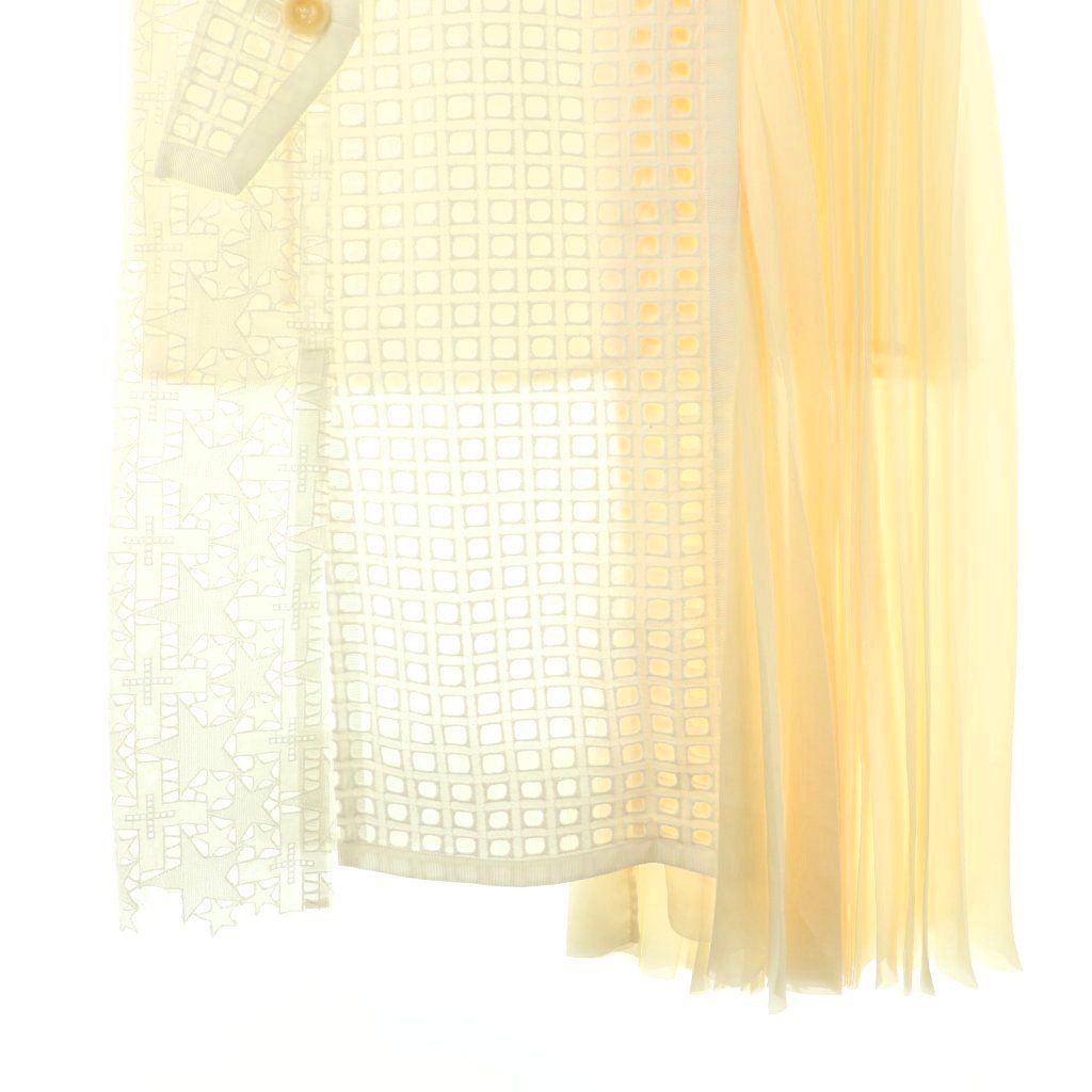 サカイ 配送 sacai 21SS Embroidery Lace Skirt プリーツスカート  