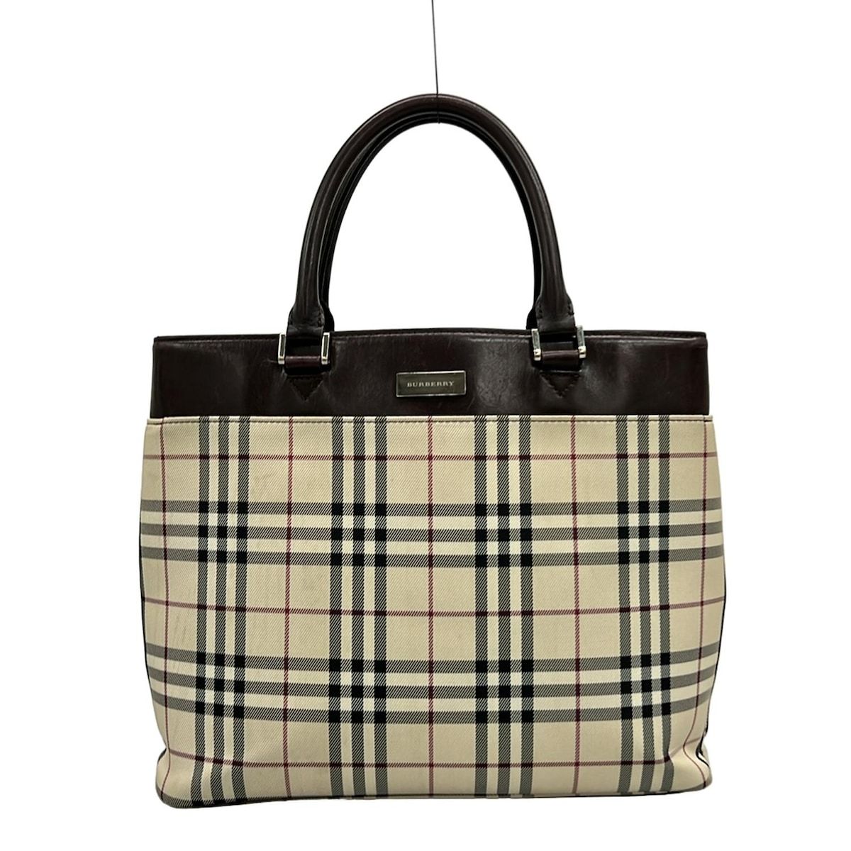 BURBERRY/Burberry(バーバリー) トートバッグ ベージュ×黒×レッド