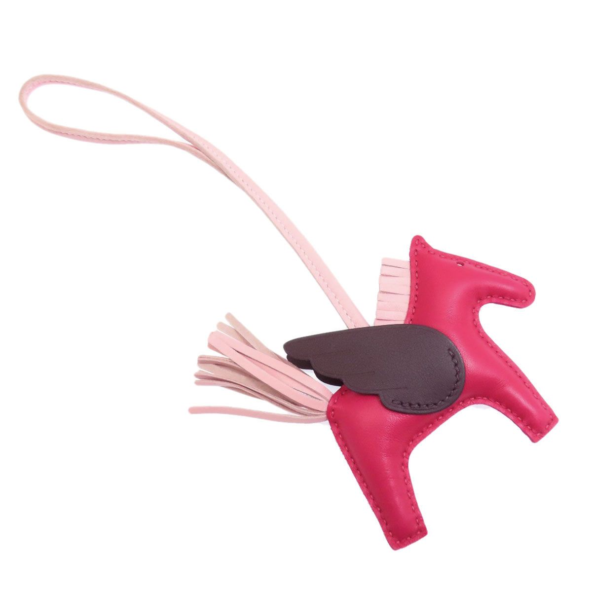 HERMES エルメス ロデオチャームPM カプシーヌ×カーネリアン×セレステ