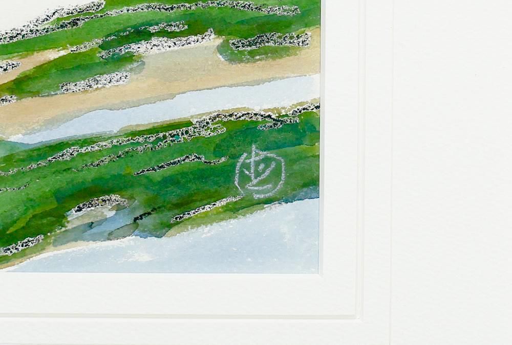 真作】【WISH】坂本直行「旭岳 忠別岳より」水彩 約6号 ◇山岳美の真髄