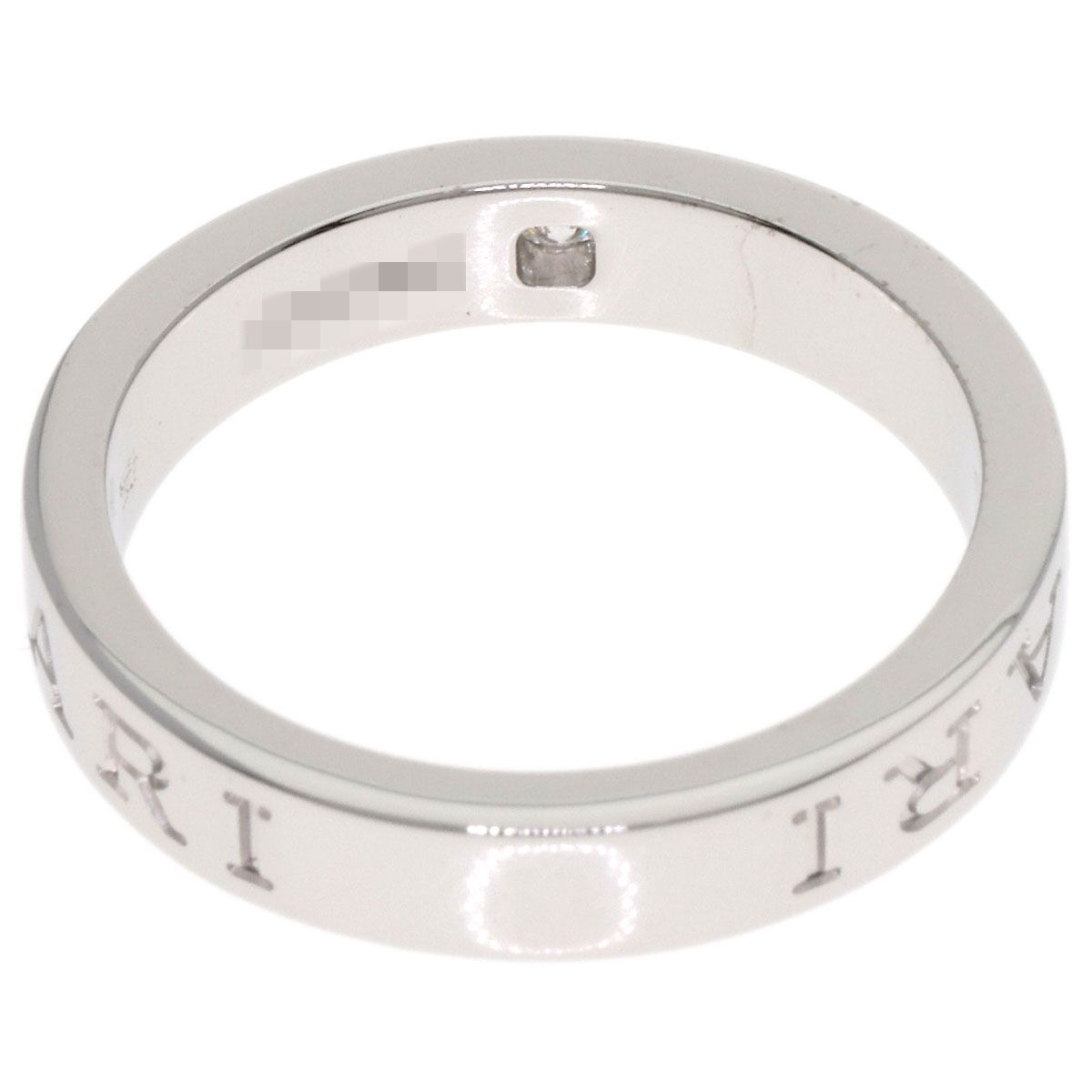 BVLGARI ブルガリ ダブル ロゴ 1P ダイヤモンド リング・指輪 K18WG
