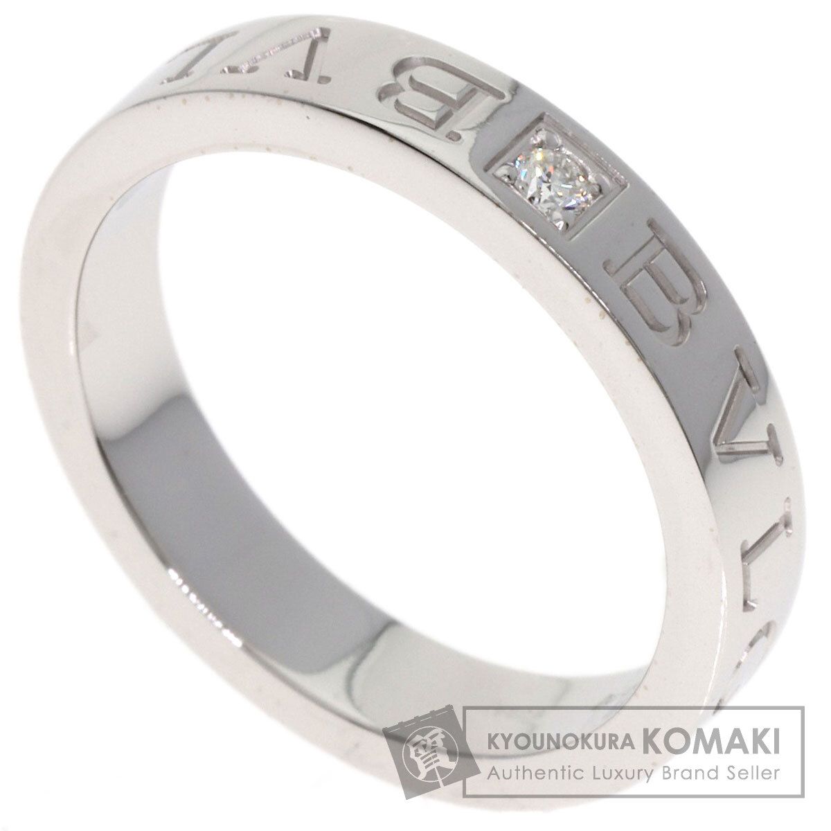 BVLGARI ブルガリ ダブル ロゴ 1P ダイヤモンド リング・指輪 K18WG