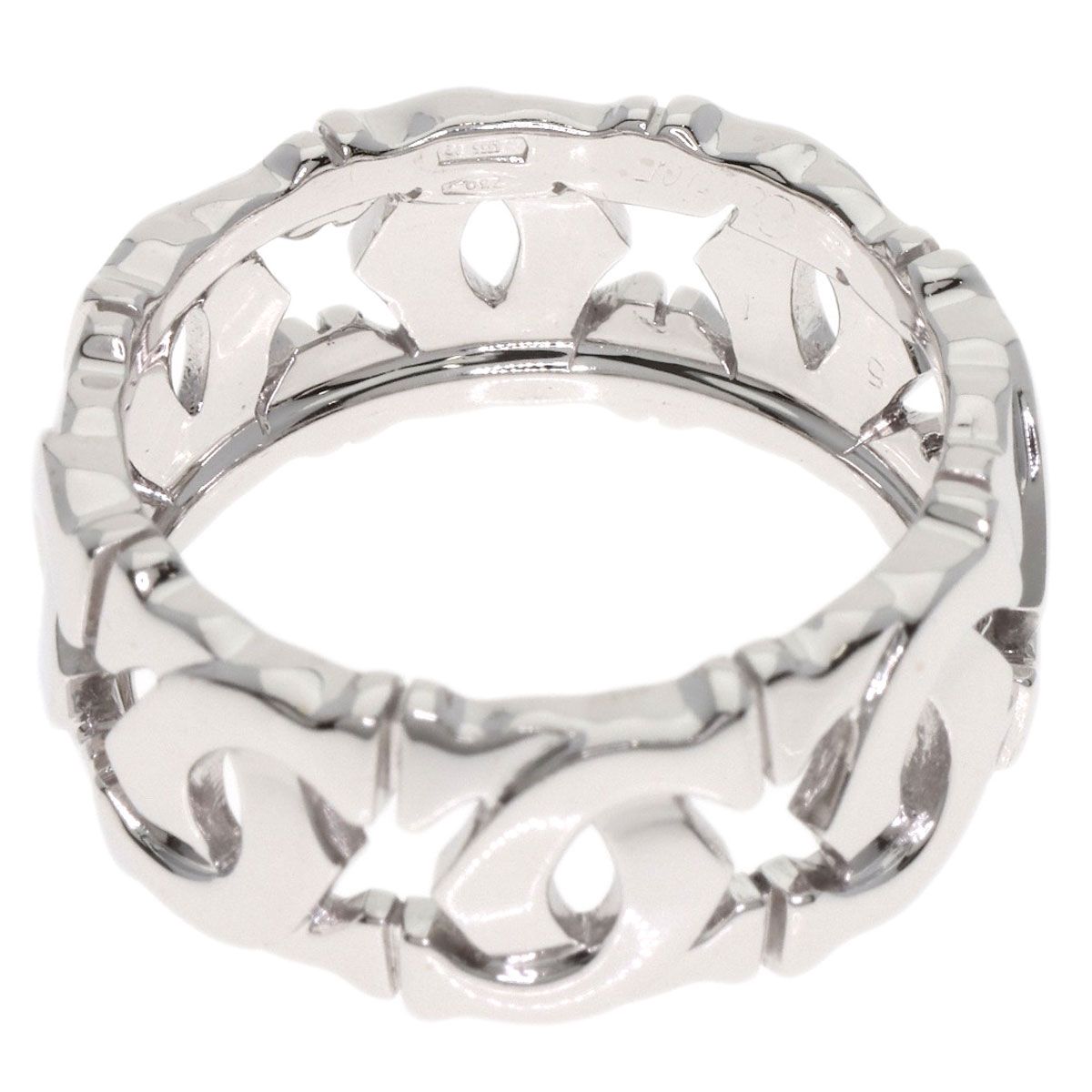 CARTIER カルティエ アントルラセ #51 リング・指輪 K18WG レディース