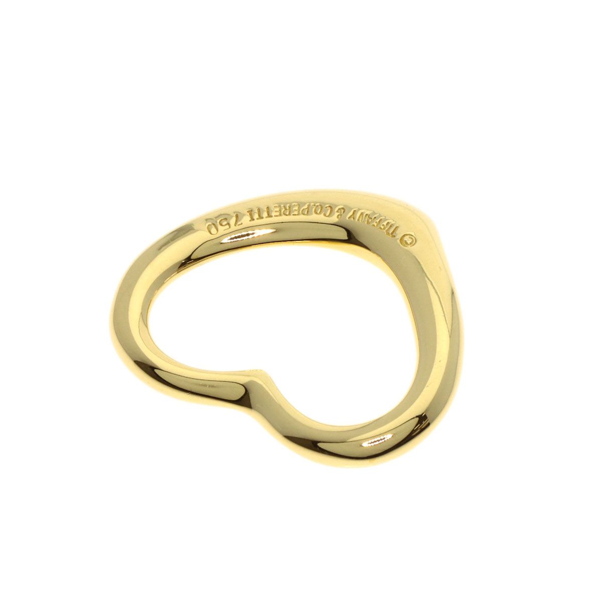 TIFFANY&Co. ティファニー オープン ハート ペンダントトップ K18YG