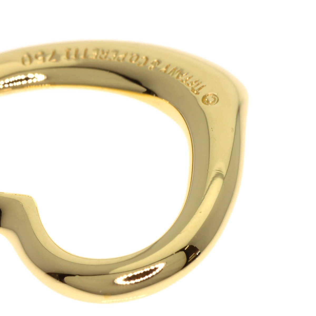 TIFFANY&Co. ティファニー オープン ハート ペンダントトップ K18YG