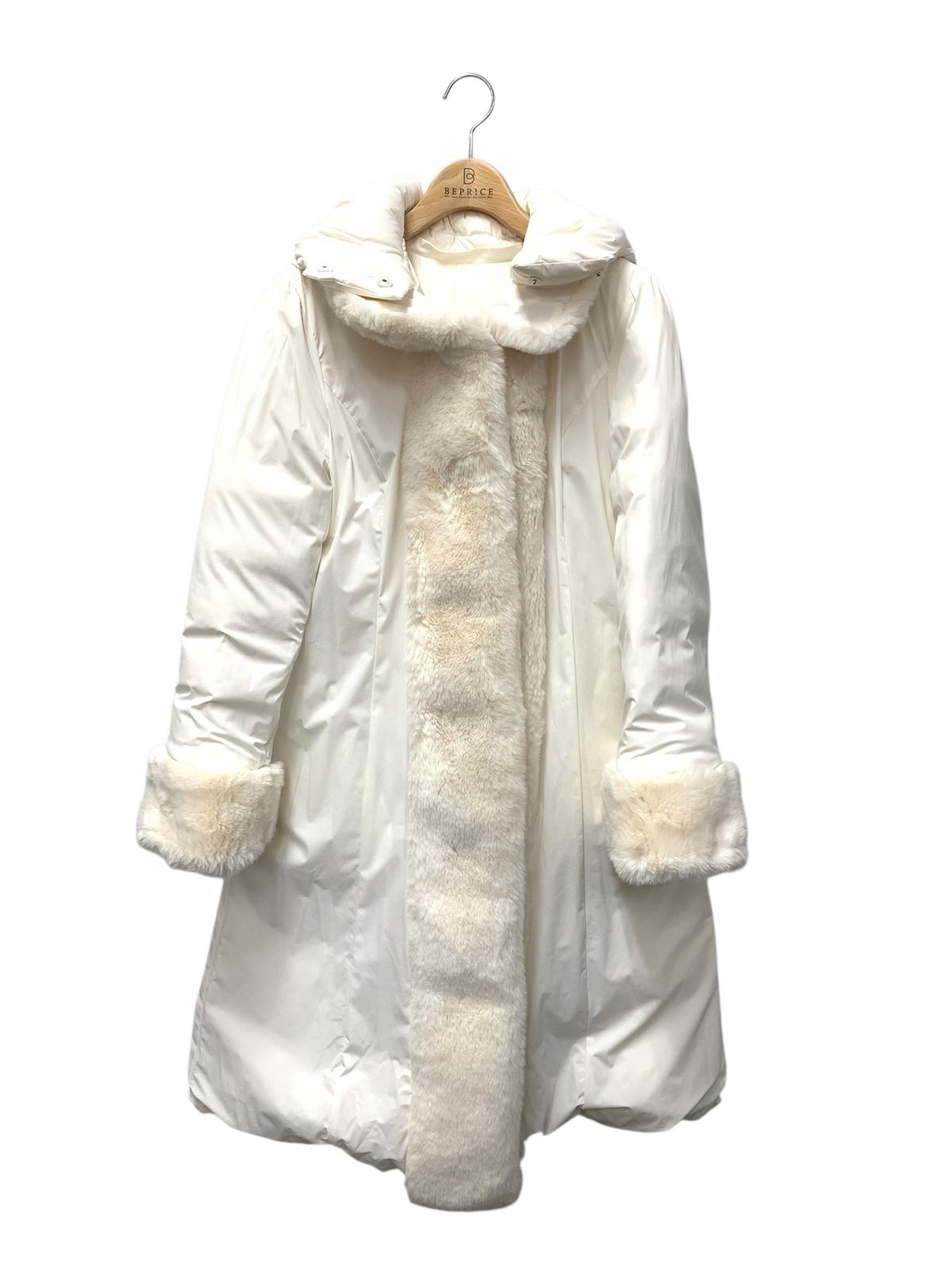 エムズグレイシー リバーシブルダウンコート 219606 42 ホワイト