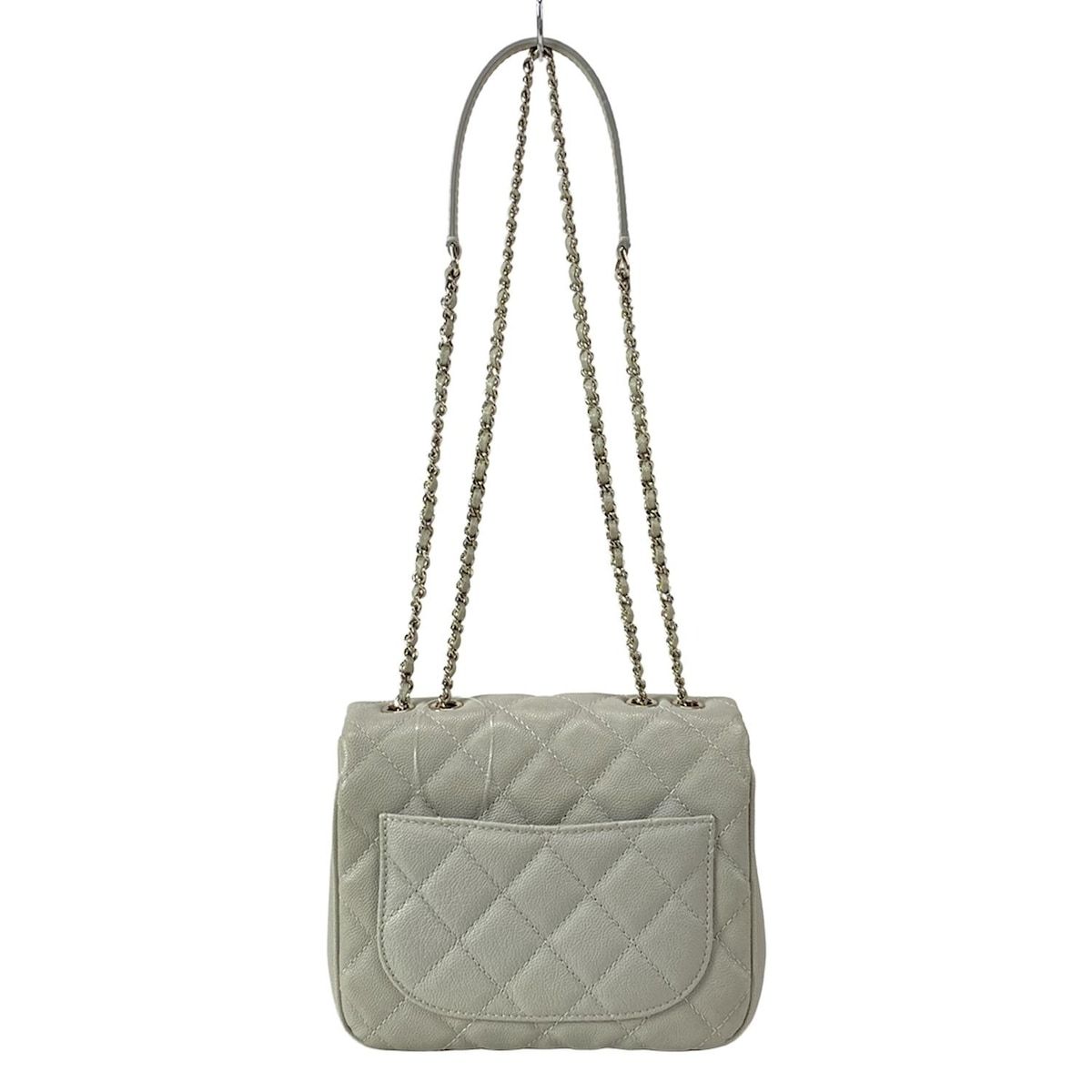 CHANEL(シャネル) ショルダーバッグ ミニマトラッセ グレー チェーン