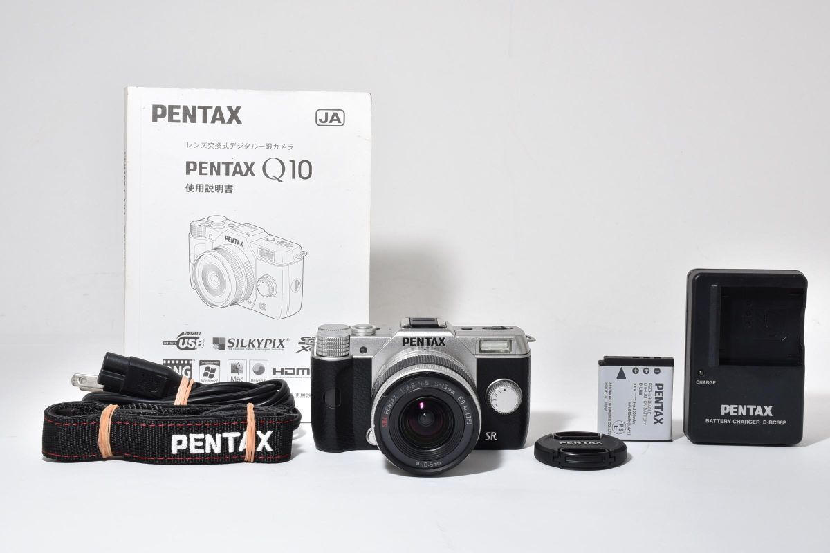 ショット数極少63回 極上品 PENTAX Q10 シルバー 02 STANDARD ZOOM