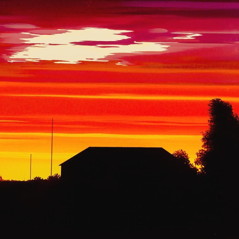 真作】【WISH】ミッシェル・バテュ Michele Battut「アリゾナの夕景