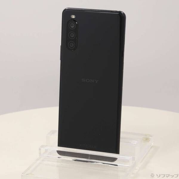 スマートフォン・携帯電話 〔品〕 Xperia 10 II 64GB ブラック SOV43