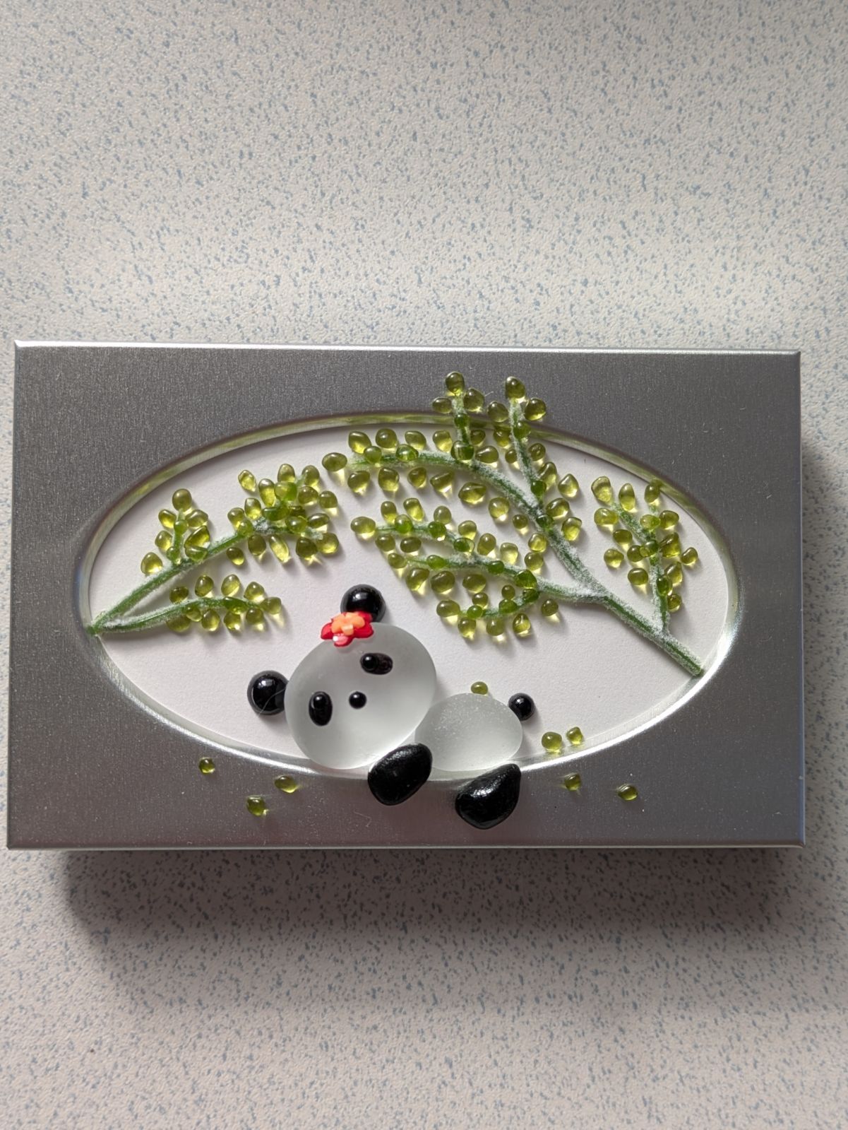 のんびりパンダ』シーグラスアート - メルカリ