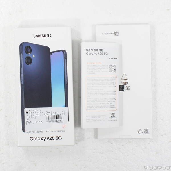 品〕 Galaxy A25 5G 64GB ブラック SCG33 節約 au SIMフリー【348】