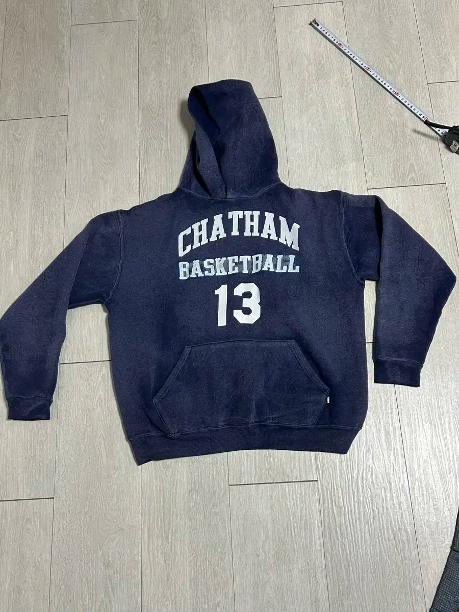 90s usa ラッセル WHO フード フーディー L ネイビー (そう丈59)