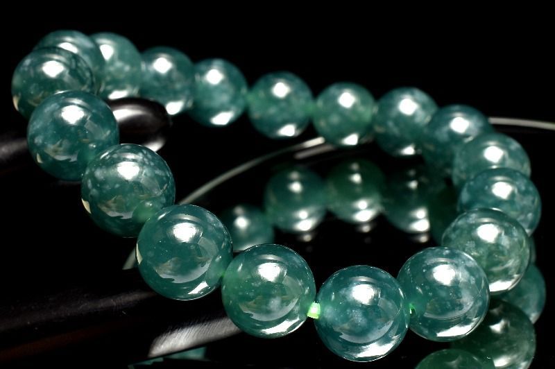 1点物】グアテマラ産◇希少マンサーノ翡翠 ブルージェダイト 青翡翠