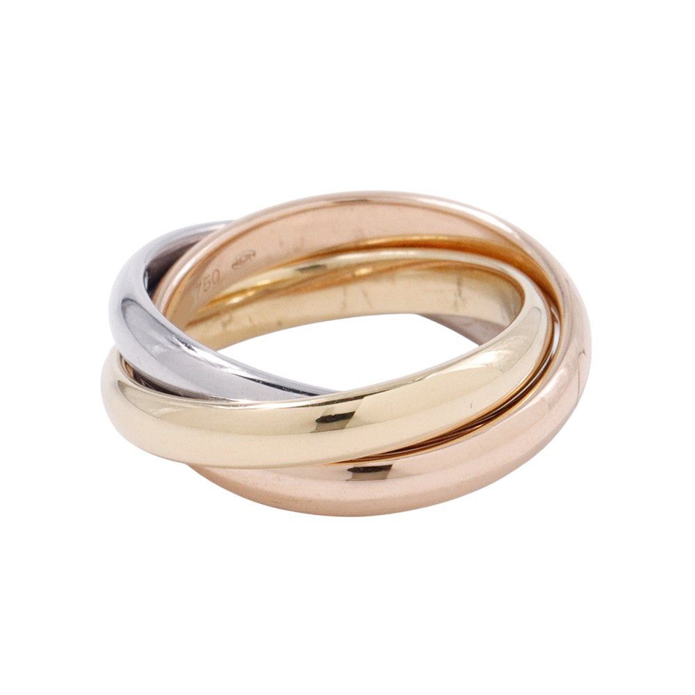 カルティエ リング トリニティ クラシックモデル MM K18YG/K18PG/K18WG