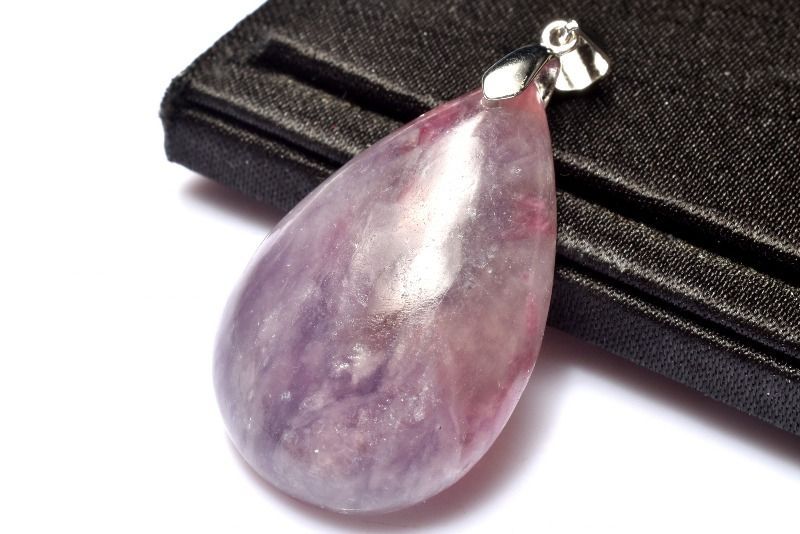 1点物】シルバー925◇梅の花 ピンクトルマリンインレピドライトシリカ