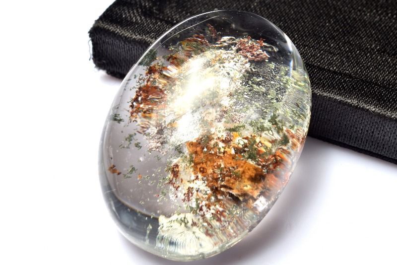1点物】高透明◇庭園風景 ガーデンクォーツ 34x25mm オーバル ルース