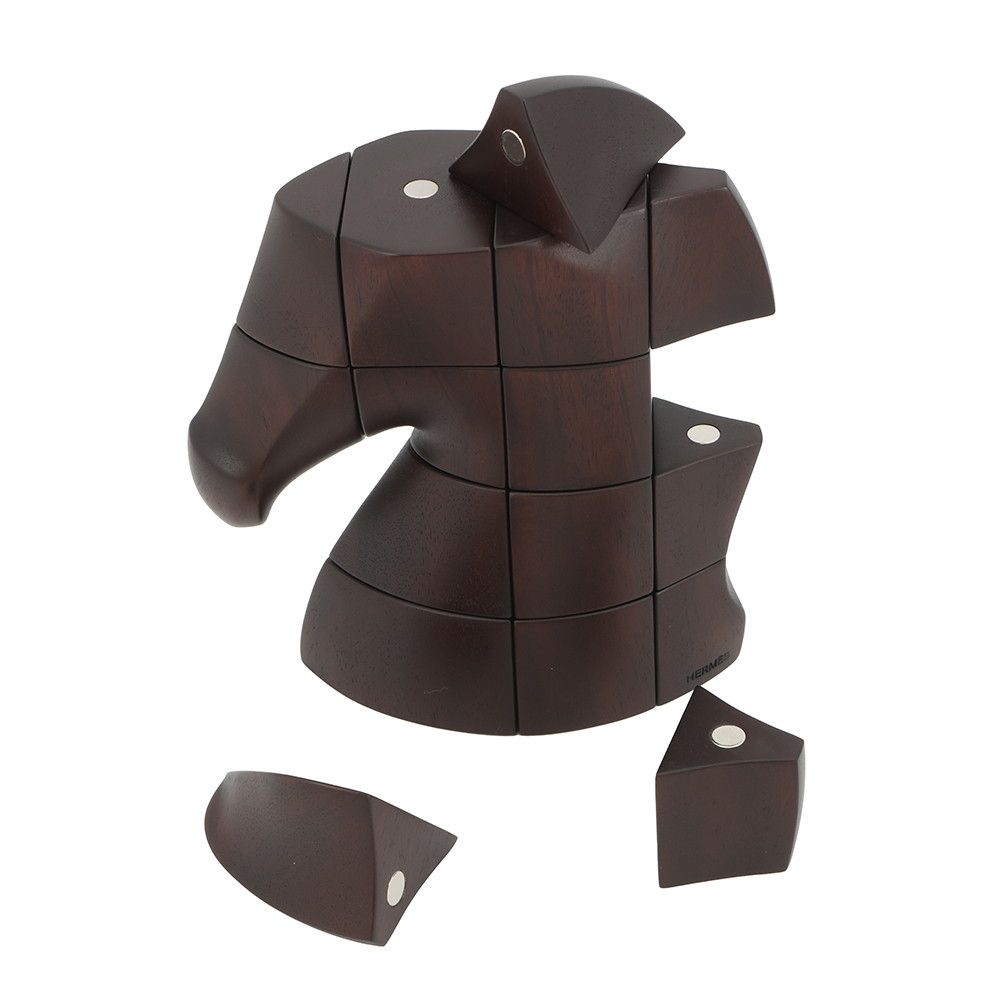 エルメス　サマルカンド　立体パズル エルメス 立体パズル サマルカンド アカジュー・ブラウン マホガニー