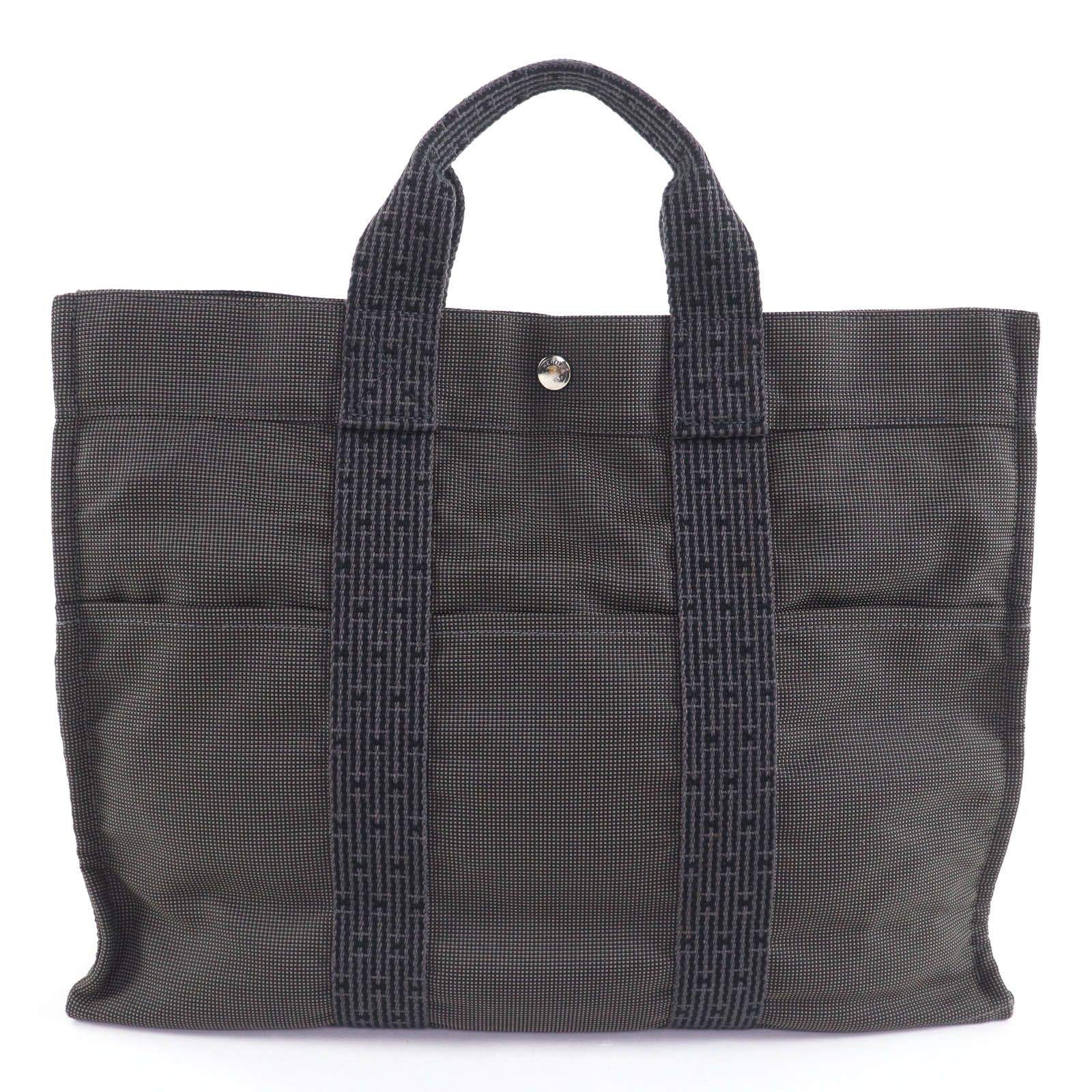 エルメスエールラインMMカデナとカギ付き エールラインリュックMM グレー カデナ・カギ付き