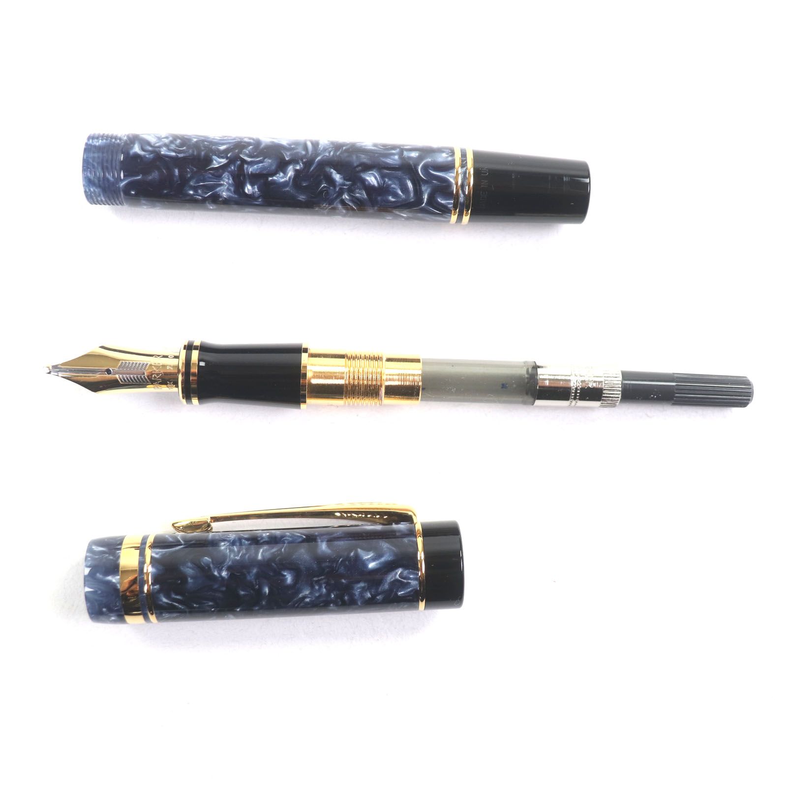 極美品▽PARKER パーカー デュオフォールド センテニアル ペン先18K BB