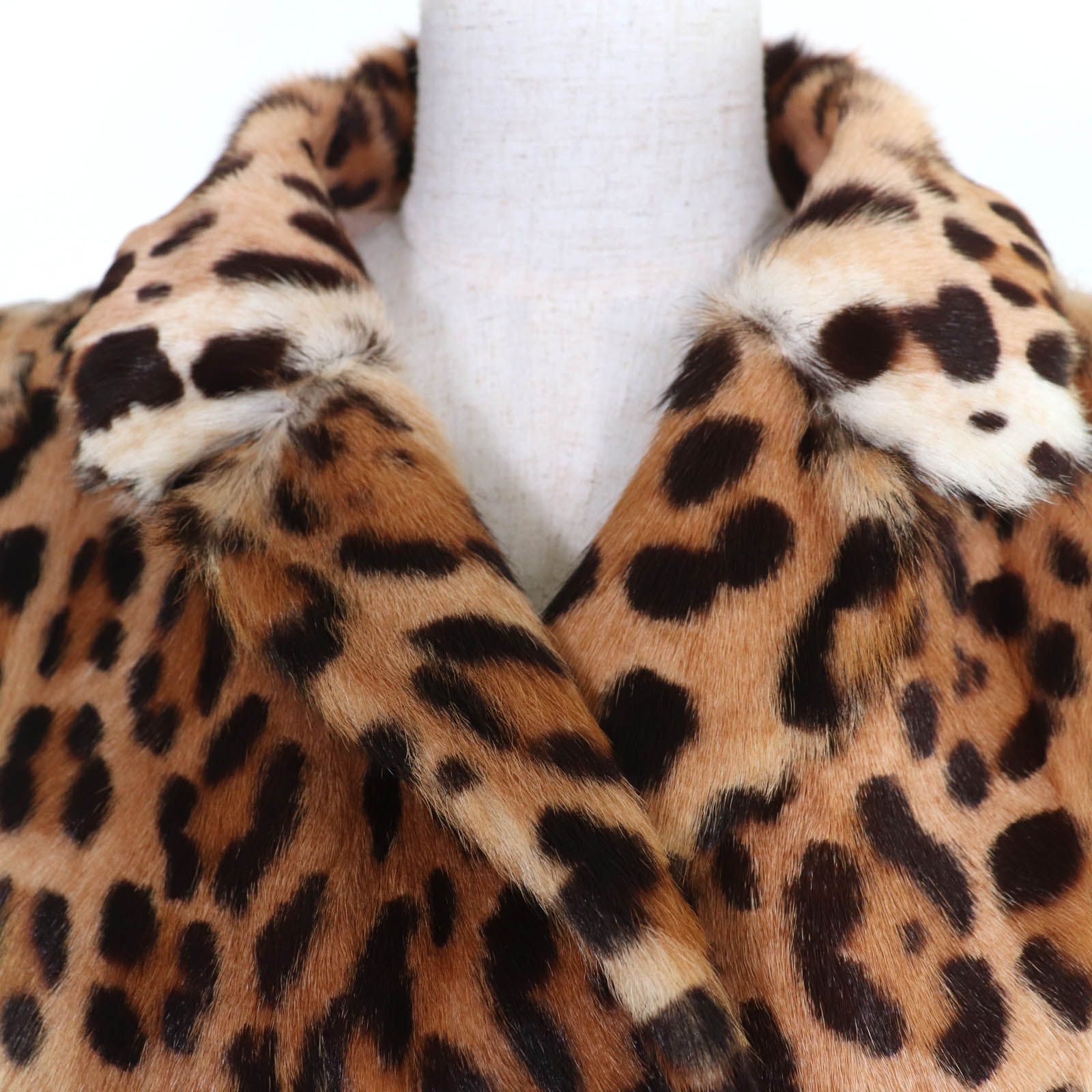 美品 D&G ドルチェアンドガッバーナ アニマル キリン ウール ショートコート 美品☆DOLCE&GABBANA ドルチェ＆ガッバーナ ゴートヘアー アニマル柄