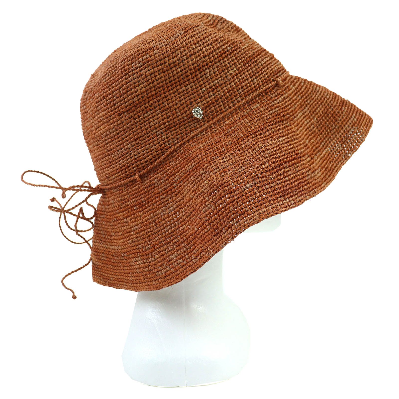 極美品△HELEN KAMINSKI ヘレンカミンスキー Villa 9 ラフィア100