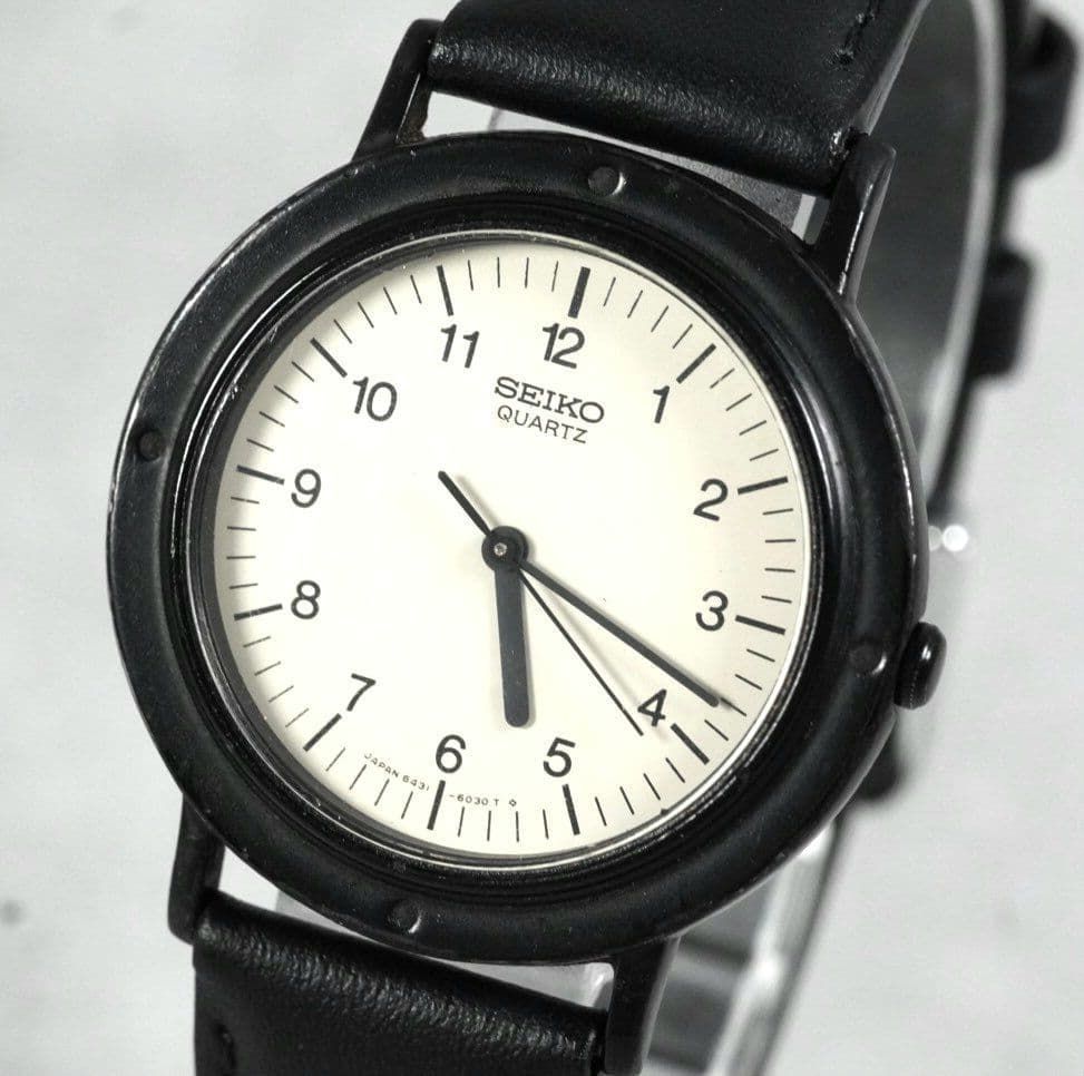 ジョブズ愛用オリジナル】SEIKO セイコー シャリオ 6431-6030 80s 当時