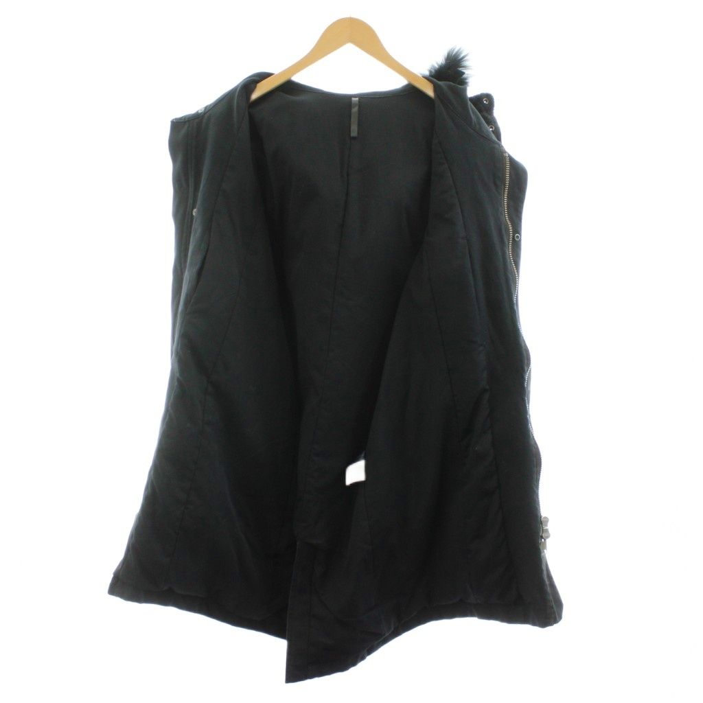 オールドサーカス THEE OLD CIRCUS モッズコート ロング ファー 2 黒