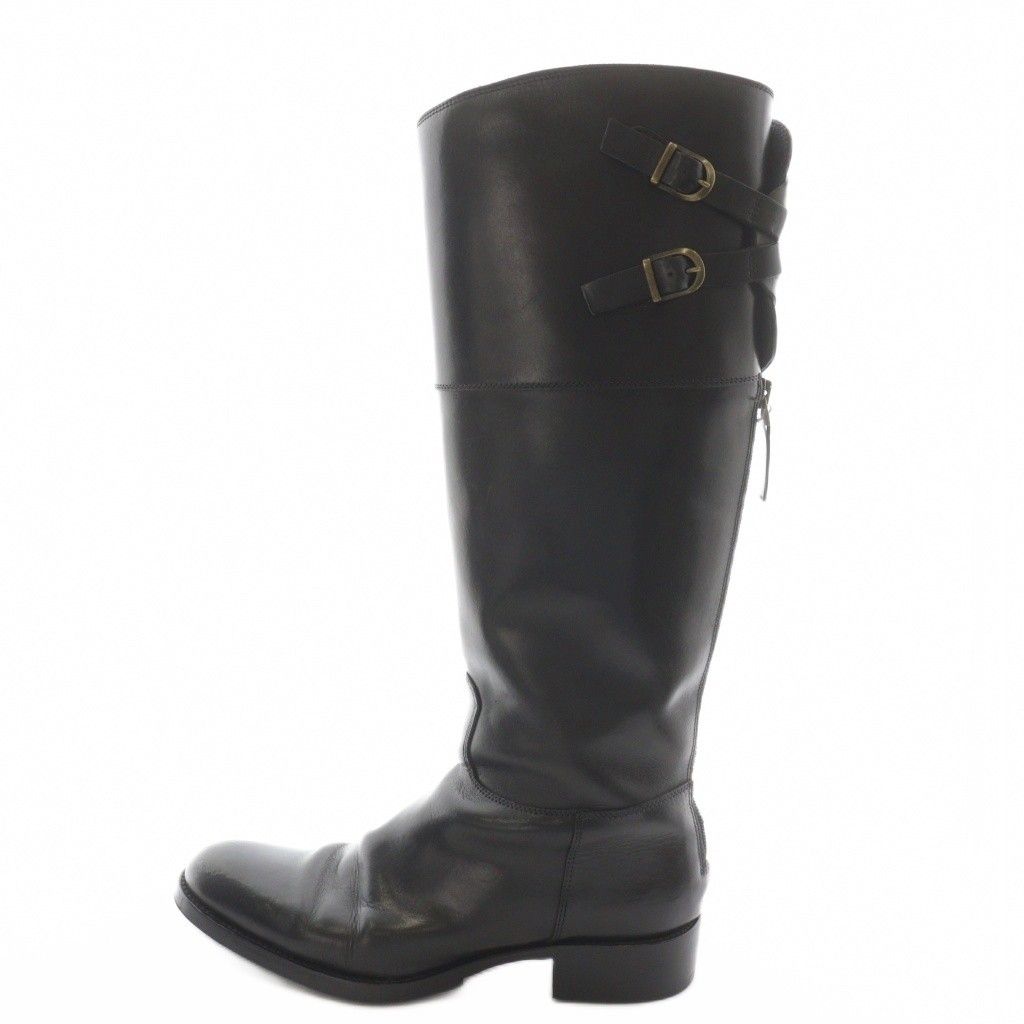 サルトル SARTORE ロングブーツ ヒール アーモンドトゥ バックル