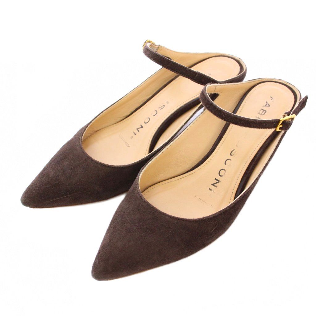 ファビオルスコーニ FABIO RUSCONI ストラップミュール ポインテッド