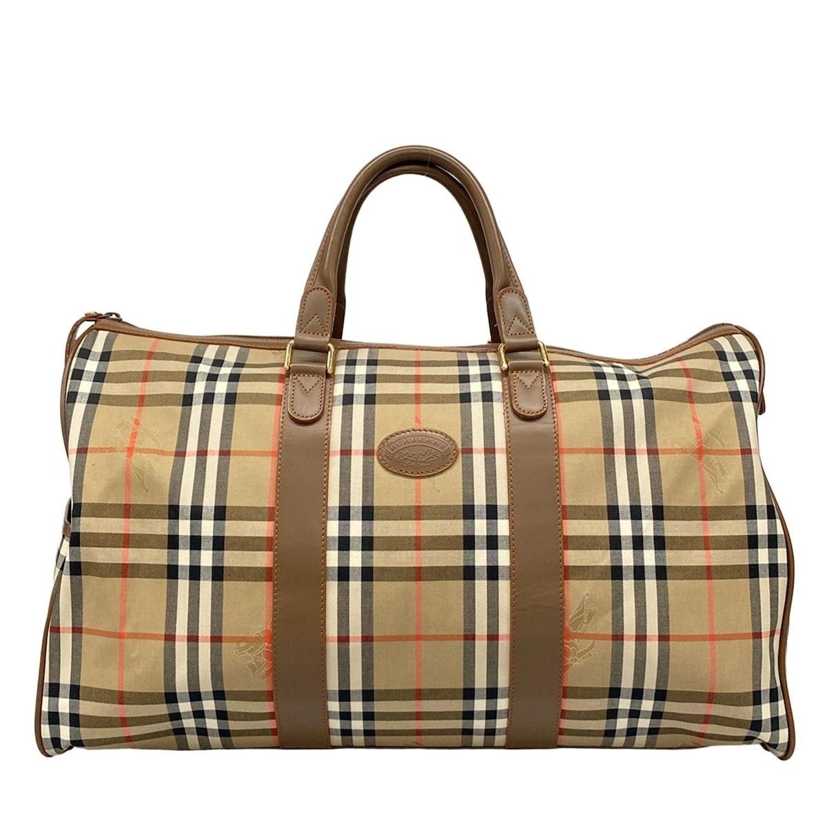 BURBERRY/Burberry(バーバリー) ボストンバッグ ベージュ×黒×マルチ