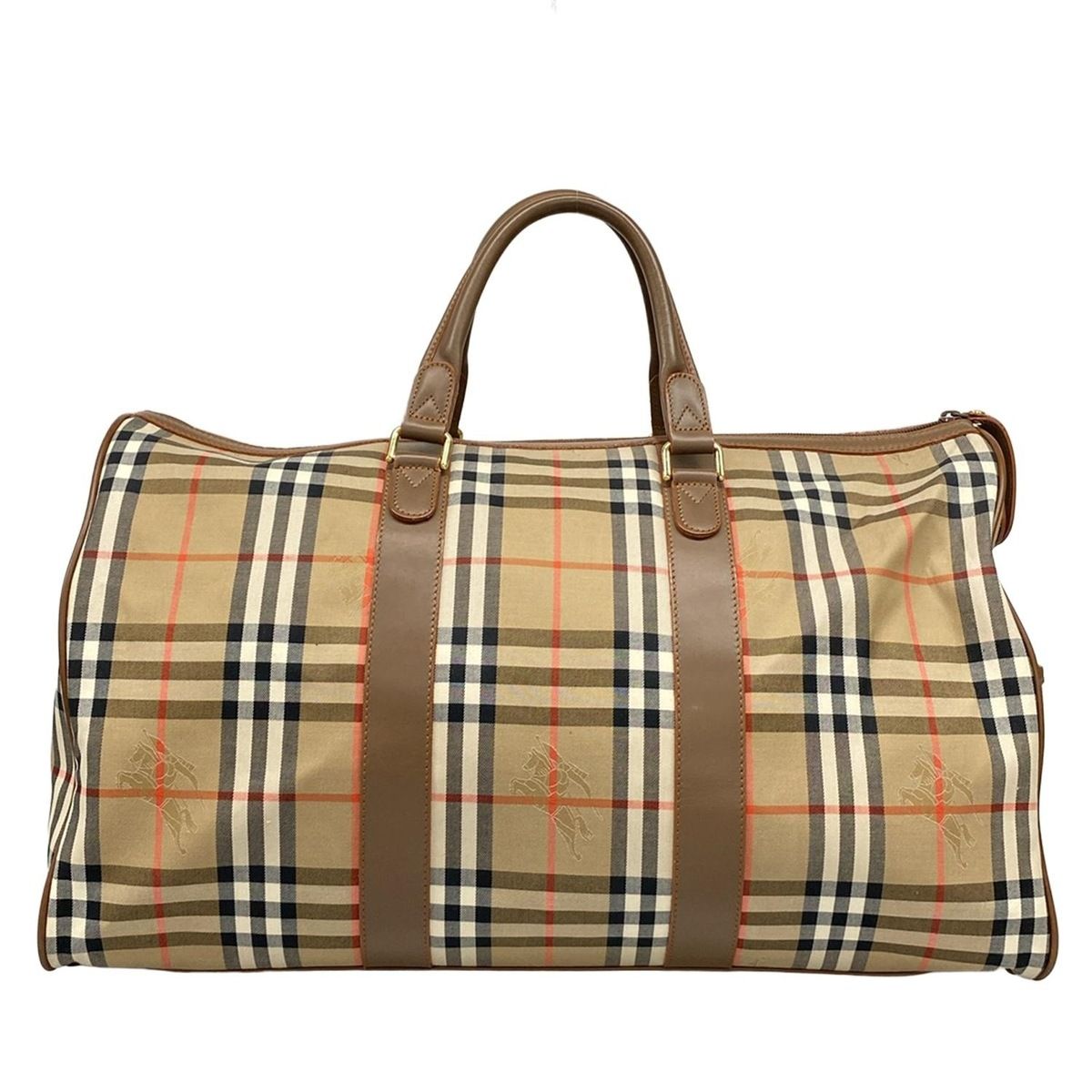 BURBERRY/Burberry(バーバリー) ボストンバッグ ベージュ×黒×マルチ