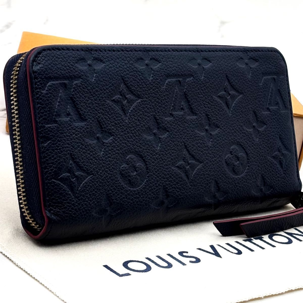 極美品】ルイヴィトン アンプラント ジッピーウォレット マリーヌ