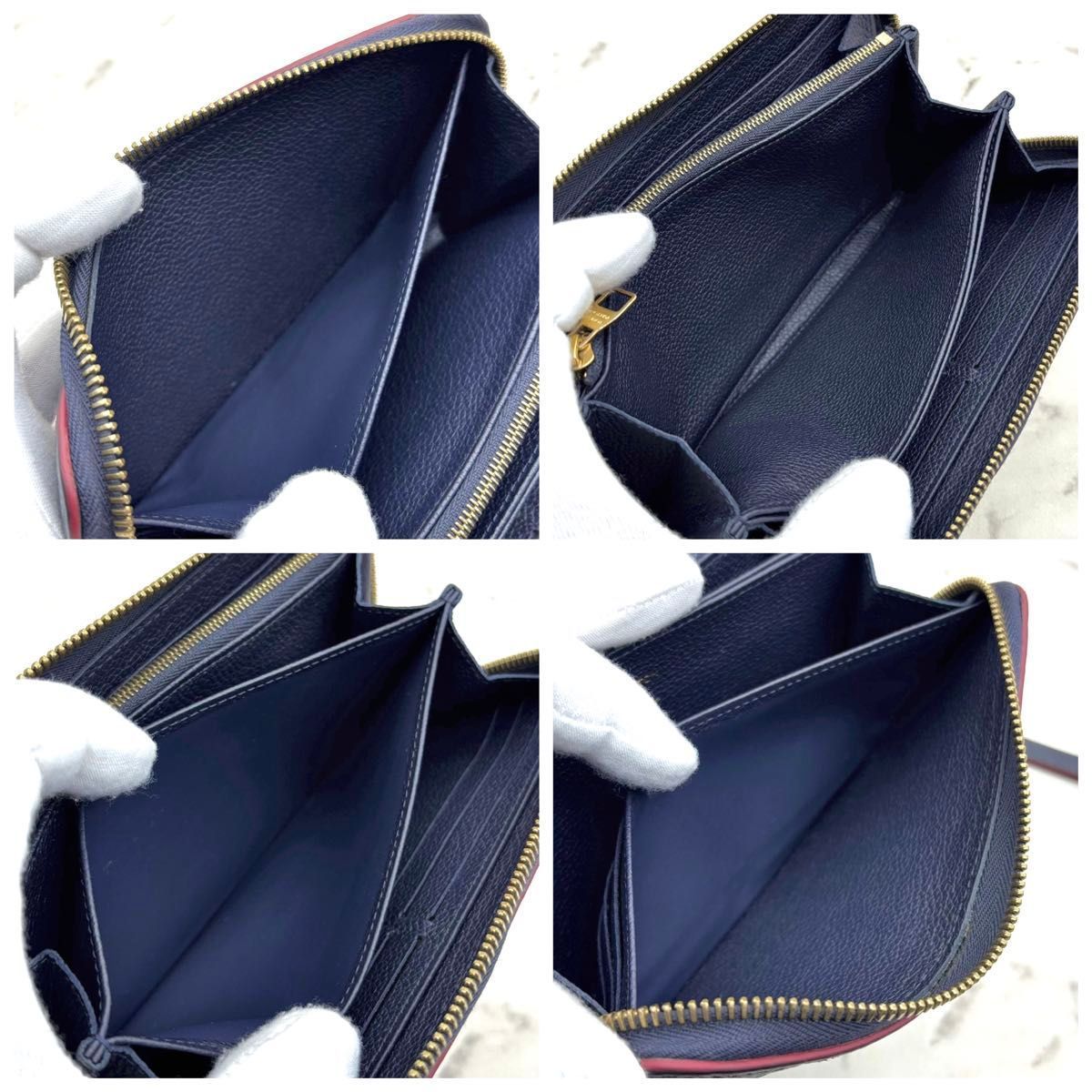 極美品】ルイヴィトン アンプラント ジッピーウォレット マリーヌ