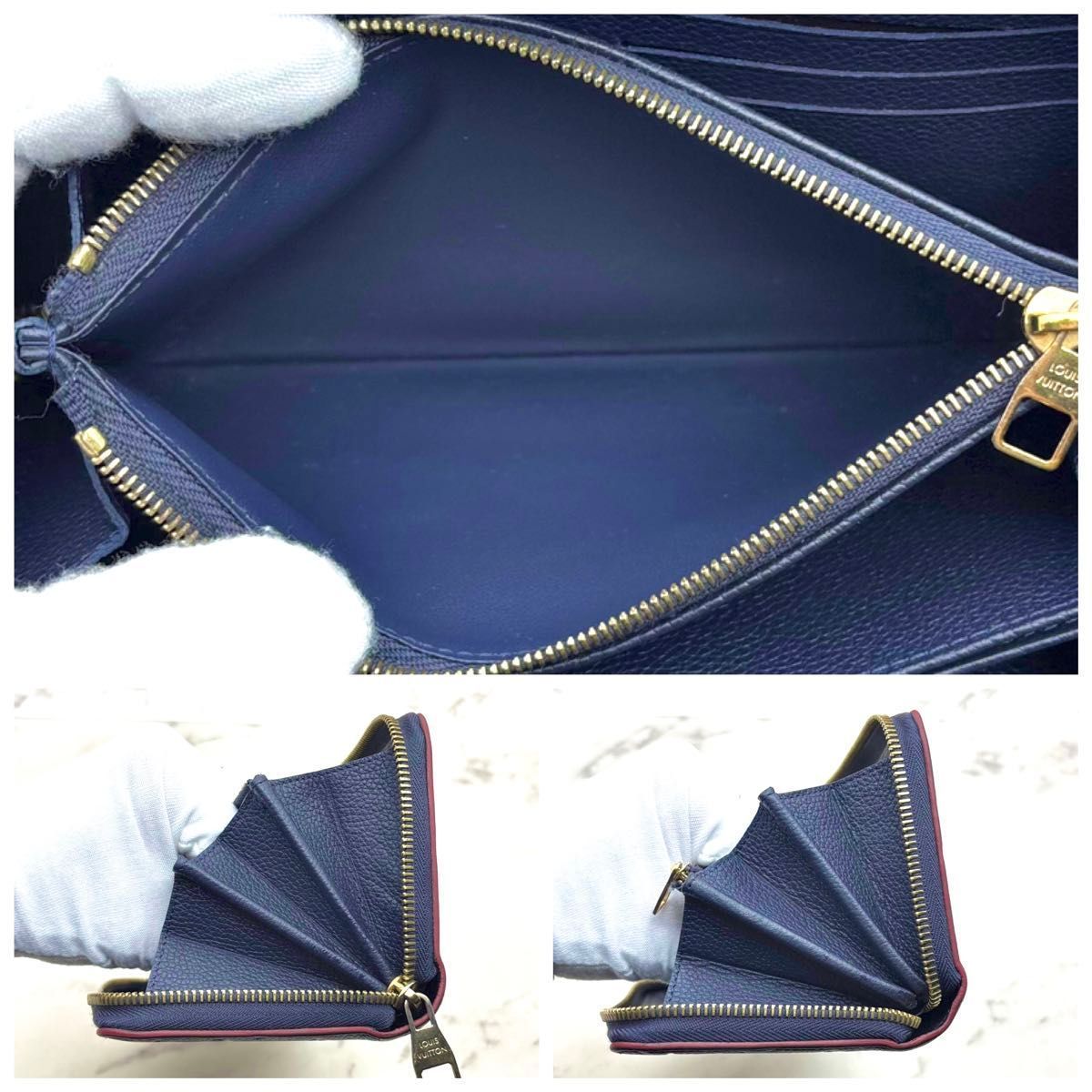 ✨極美品✨ルイヴィトン　ジッピーウォレット　アンプラント　マリーヌルージュ 極美品】ルイヴィトン アンプラント ジッピーウォレット マリーヌ
