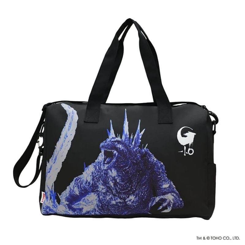 ゴジラ GODZILLA ゴジラ-1.0 折りたたみボストンバッグ 収納ポーチ付き