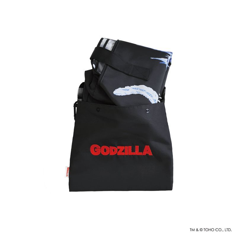 ゴジラ GODZILLA ゴジラ-1.0 折りたたみボストンバッグ 収納ポーチ付き