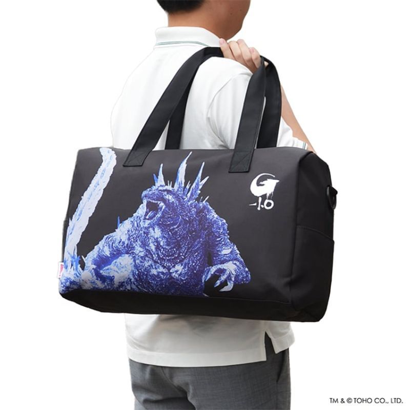 ゴジラ GODZILLA ゴジラ-1.0 折りたたみボストンバッグ 収納ポーチ付き