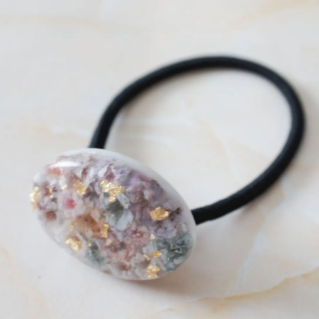 訳あり】890円→680円 レジン ヘアゴム ドライフラワー ヘア