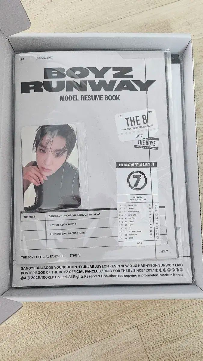 THE BOYZ THE B ファンクラブ　キット　1期　特典　サイン入りポラ THE BOYZ(ザ・ボーイズ・ドボイズ) 7期 ファンクラブ キット (ファン