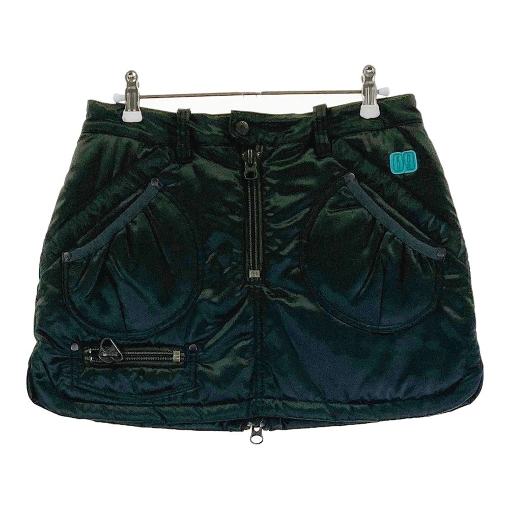 サイズ：0 PEARLY GATES パーリーゲイツ 中綿ナイロンスカート カーキ