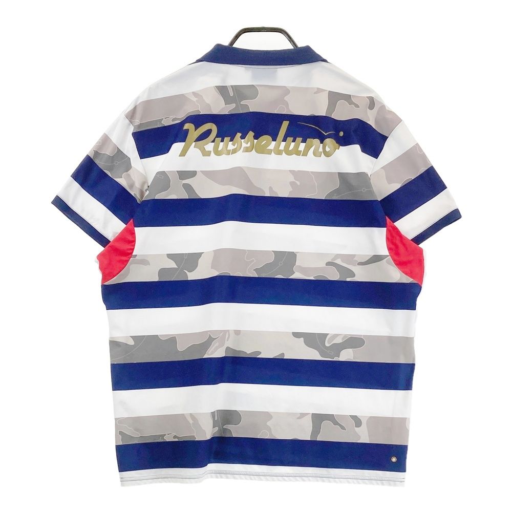 サイズ：7 RUSSELUNO ラッセルノ 半袖ポロシャツ ルチャ カモフラ