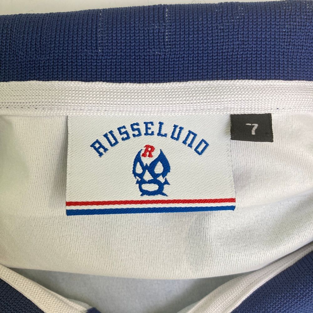 サイズ：7 RUSSELUNO ラッセルノ 半袖ポロシャツ ルチャ カモフラ