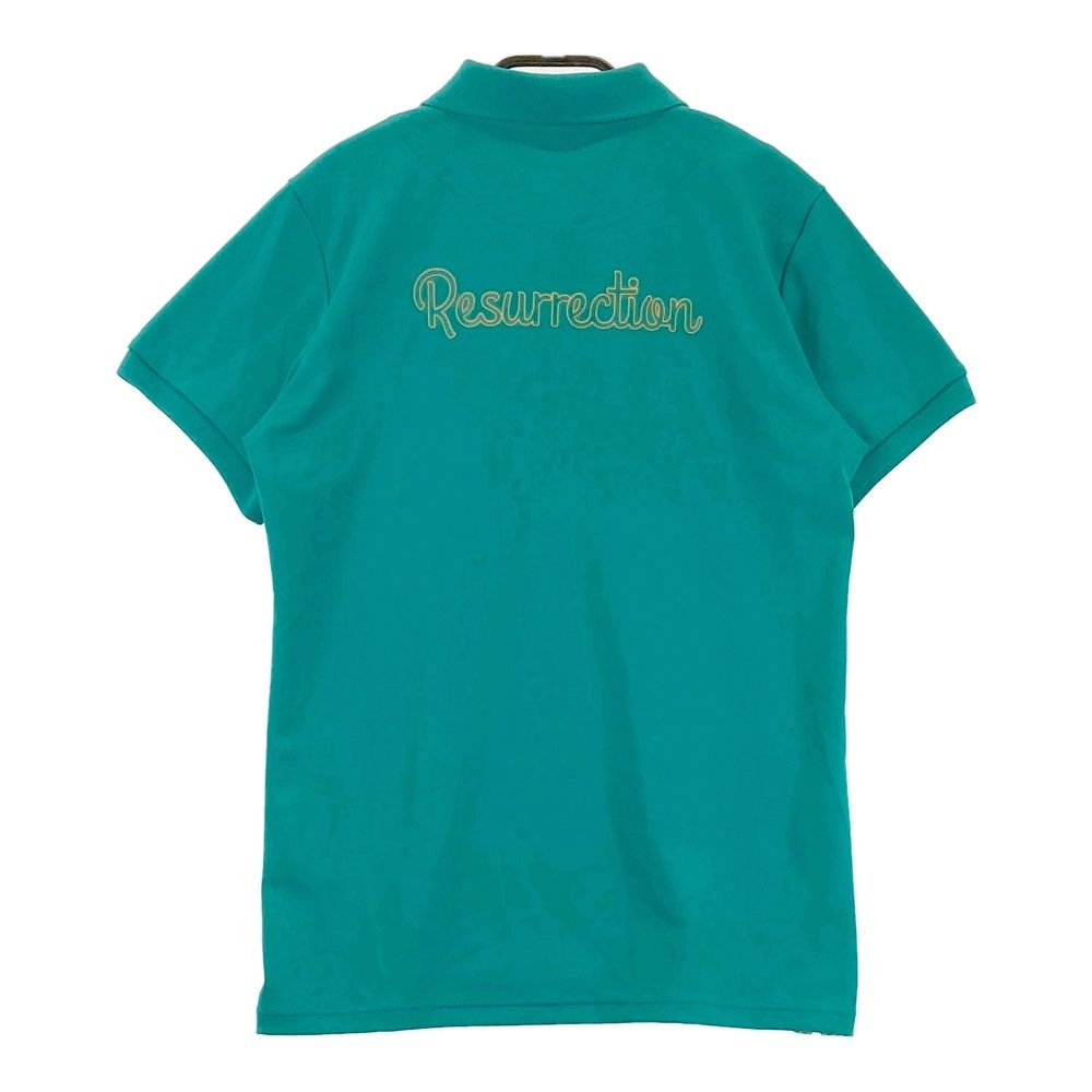 サイズ：L RESURRECTION レザレクション 半袖ポロシャツ グリーン系