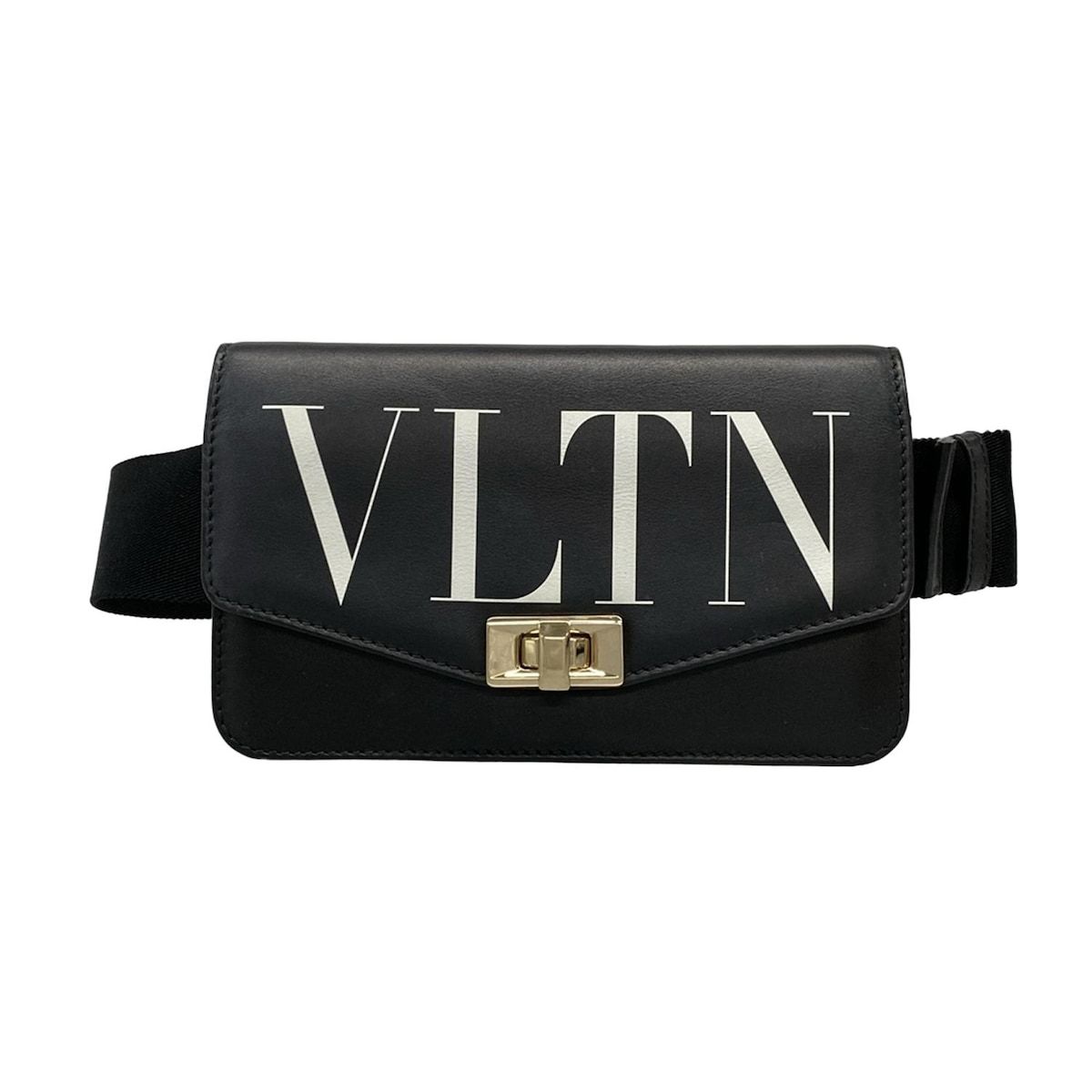 VALENTINOGARAVANI(バレンチノガラバーニ) ウエストポーチ VLTNロゴ 黒